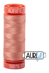 Aurifil Mako 50wt Cotton 200 m 220 yd. spool - 2215 Peach